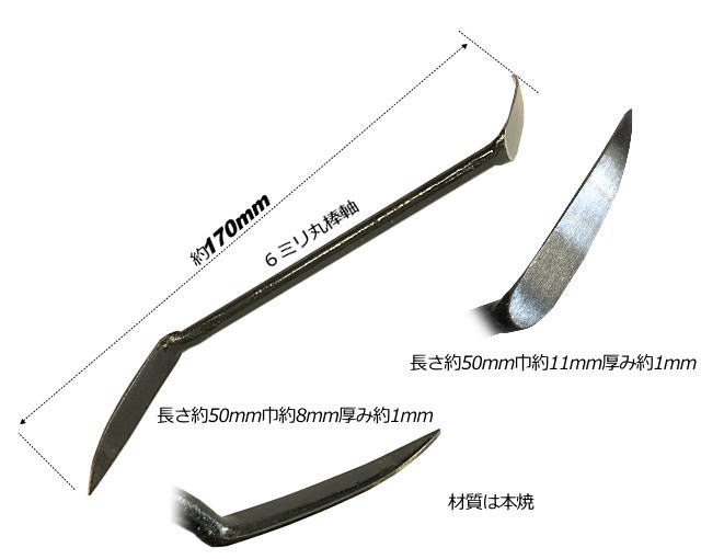 市場 あす楽対応 カネ三 送料無料 コテ幅２１．０ｍｍ 本焼平目地