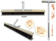 左官ブラシ/パーフェクトフローゴマ毛３行X６００mm
