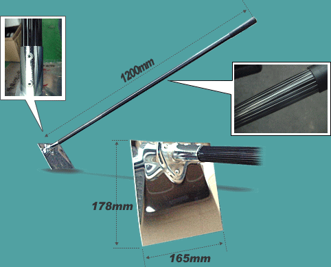 ステンパイプ手鍬 １２００ミリ[NO720]